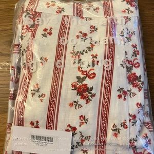 Reformation Yucca linen two piece in print Vienna